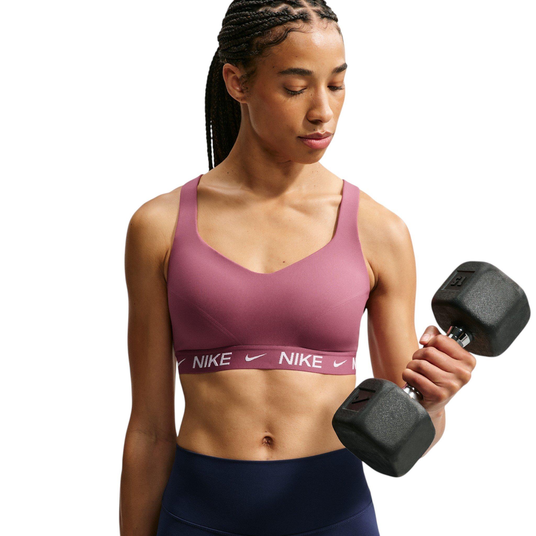 Nike Women's Indy High Support Padded Adjustable Sports Bra - Pink Smoke - PINK SMOKE